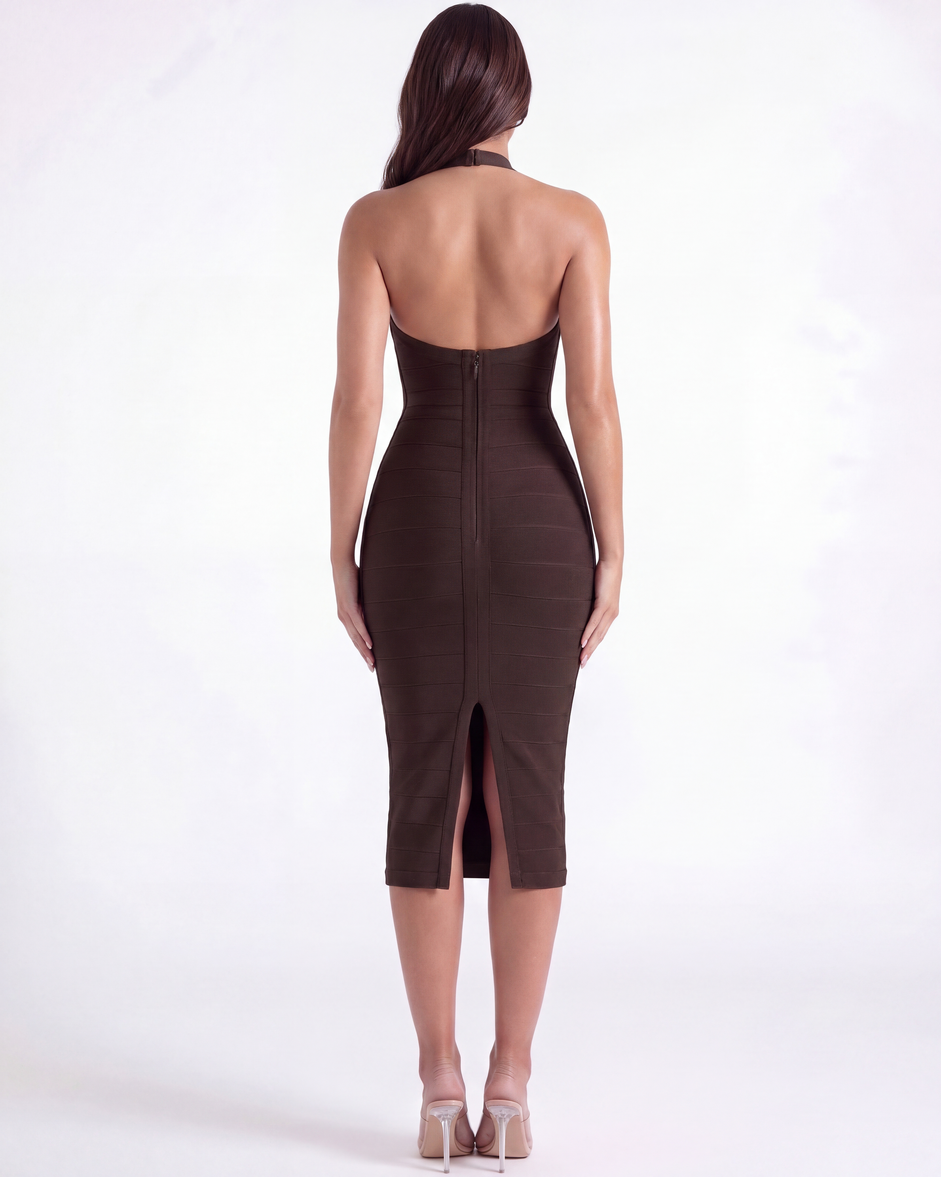 The Kelly marrone bandage Bella di Roma – taglie XS-XL