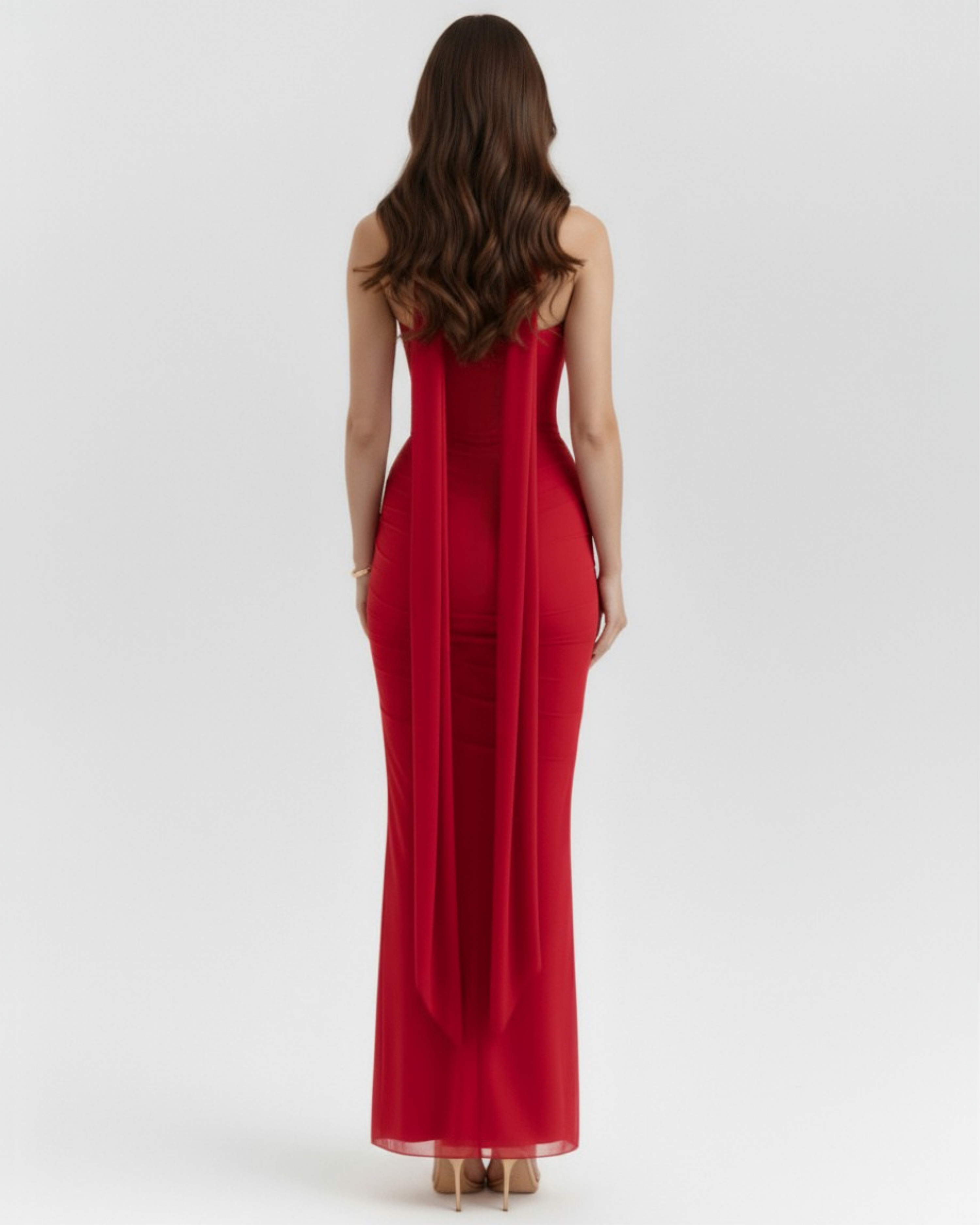 Set tre pezzi Malu rosso Bella di Roma – vista laterale