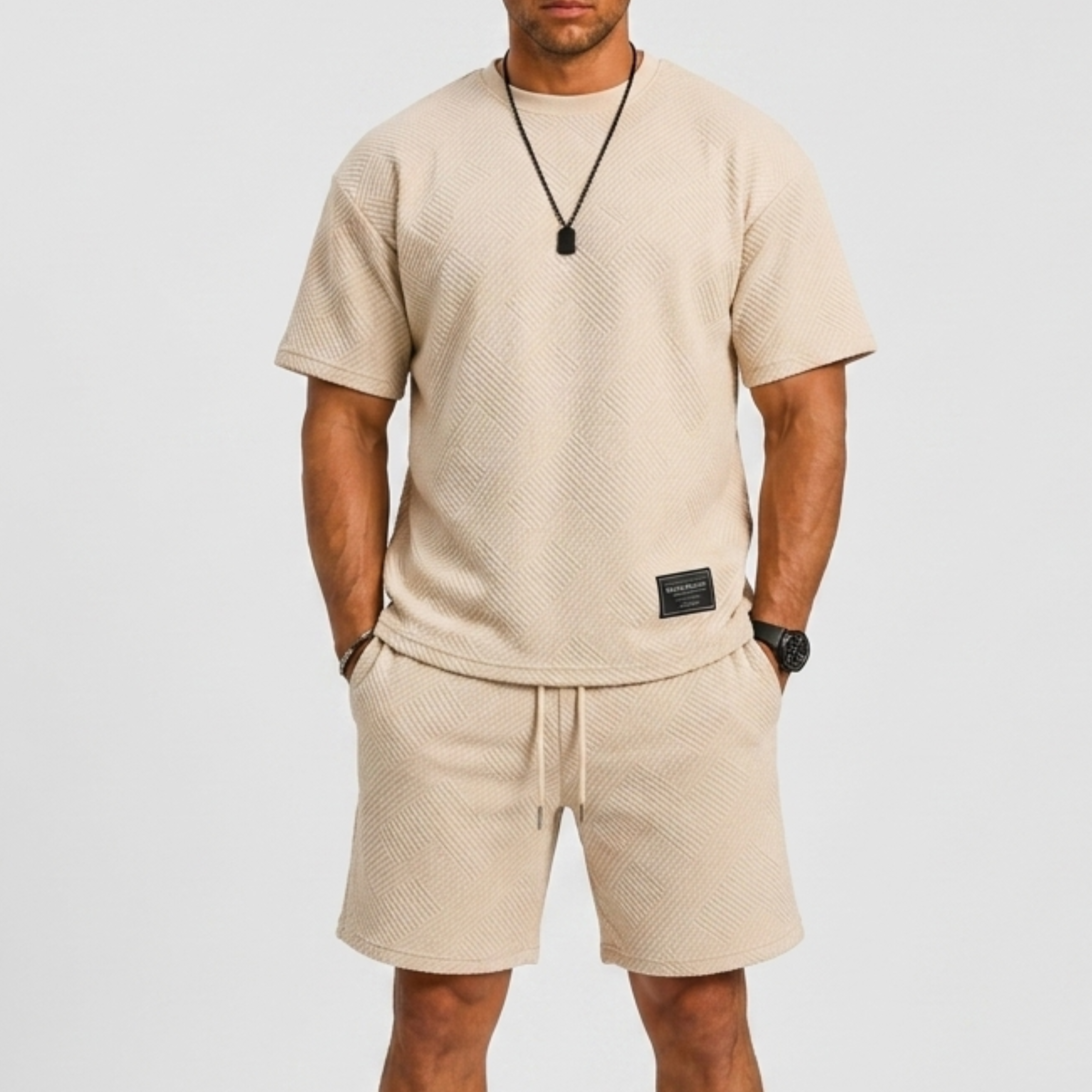Completo sportivo uomo con pantaloni corti – variante di colore | Bella di Roma