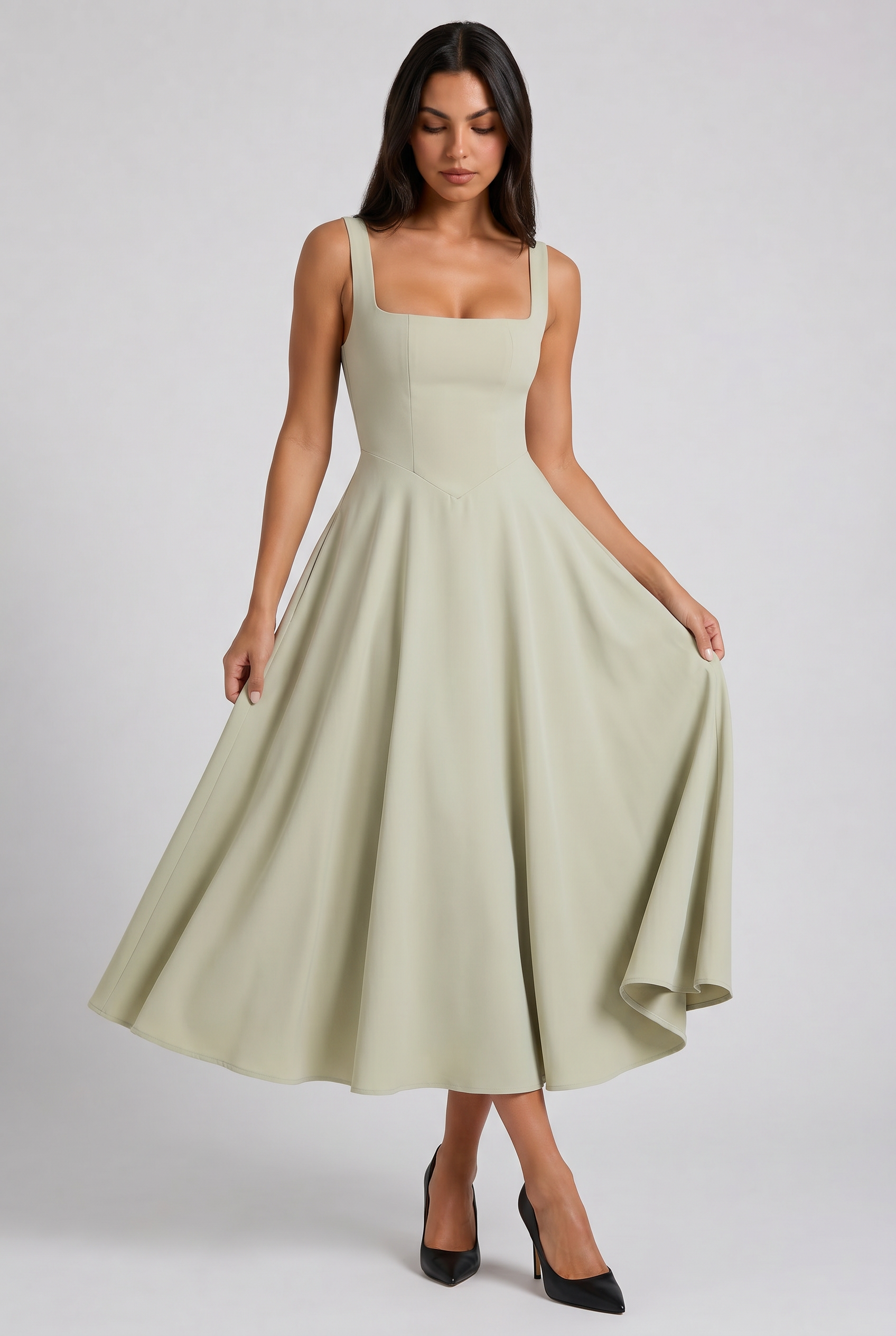 Abito Midi Lena Bella di Roma – modella