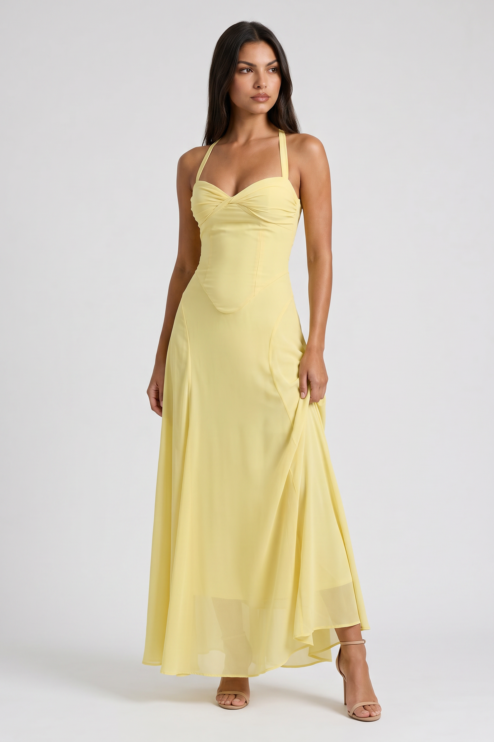 Abito Maxi Rihanna Bella di Roma – vista frontale