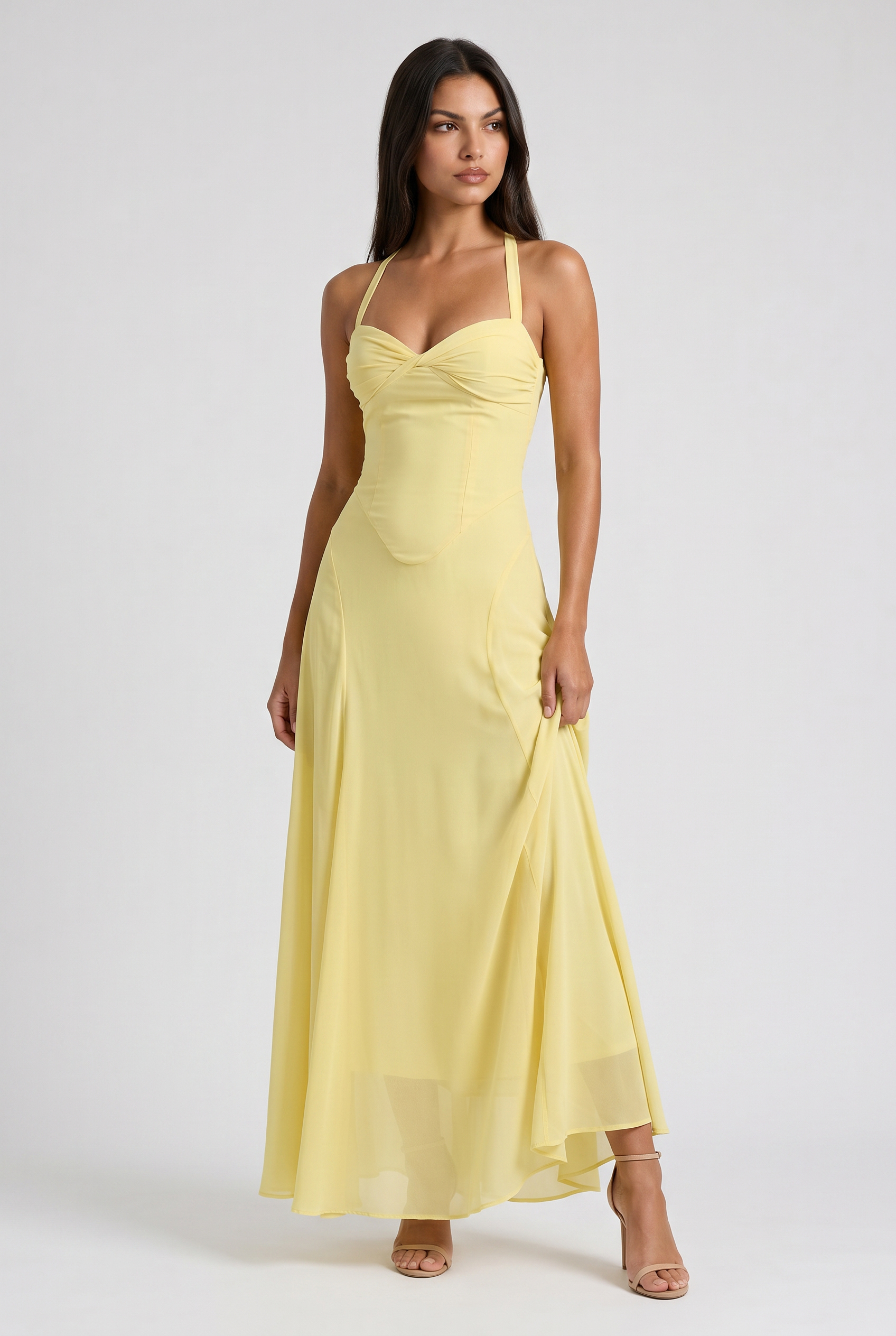 Abito Maxi Rihanna Bella di Roma – vista frontale