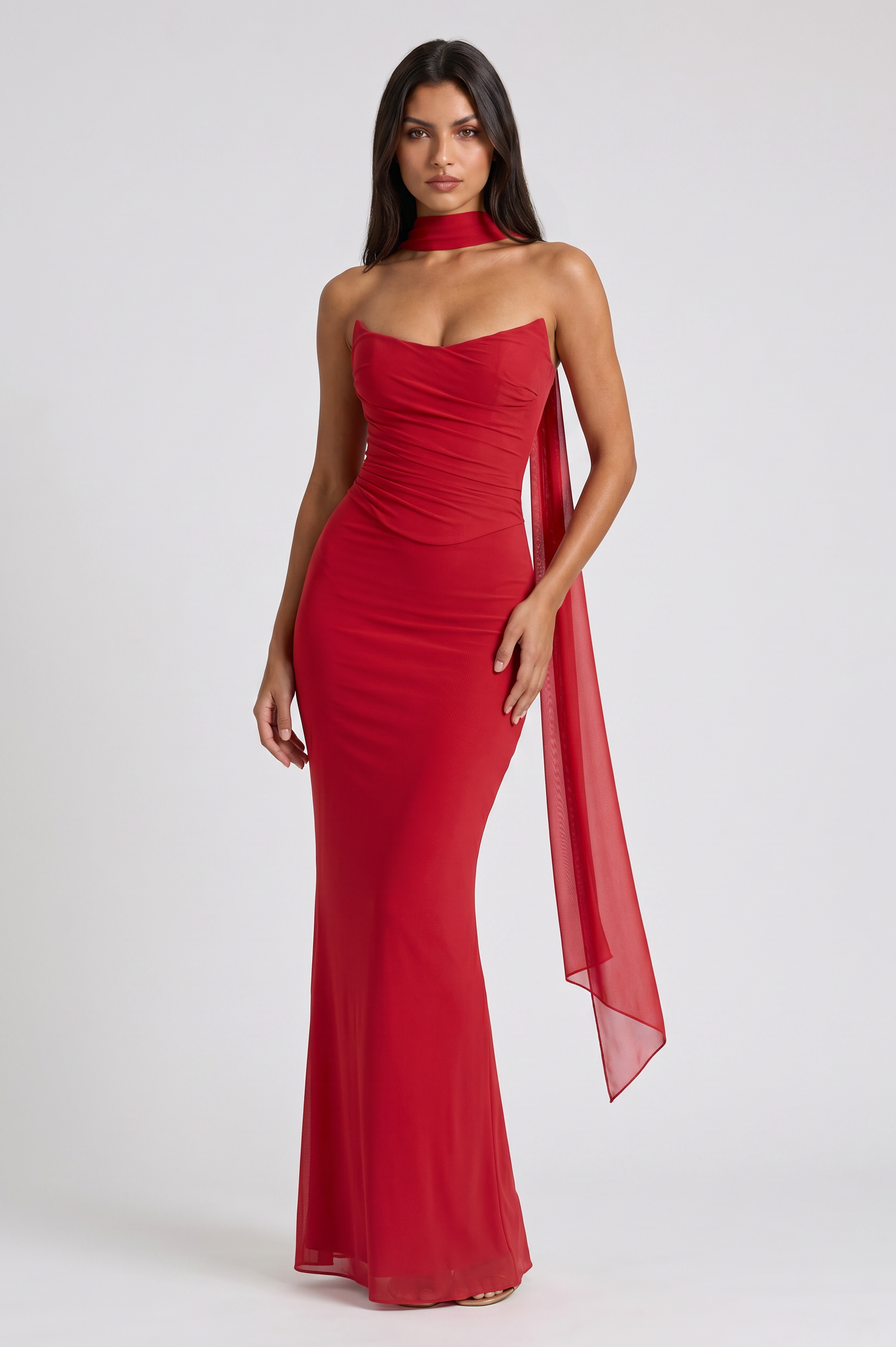 Set maxi Malu rosso Bella di Roma – taglie XS-L