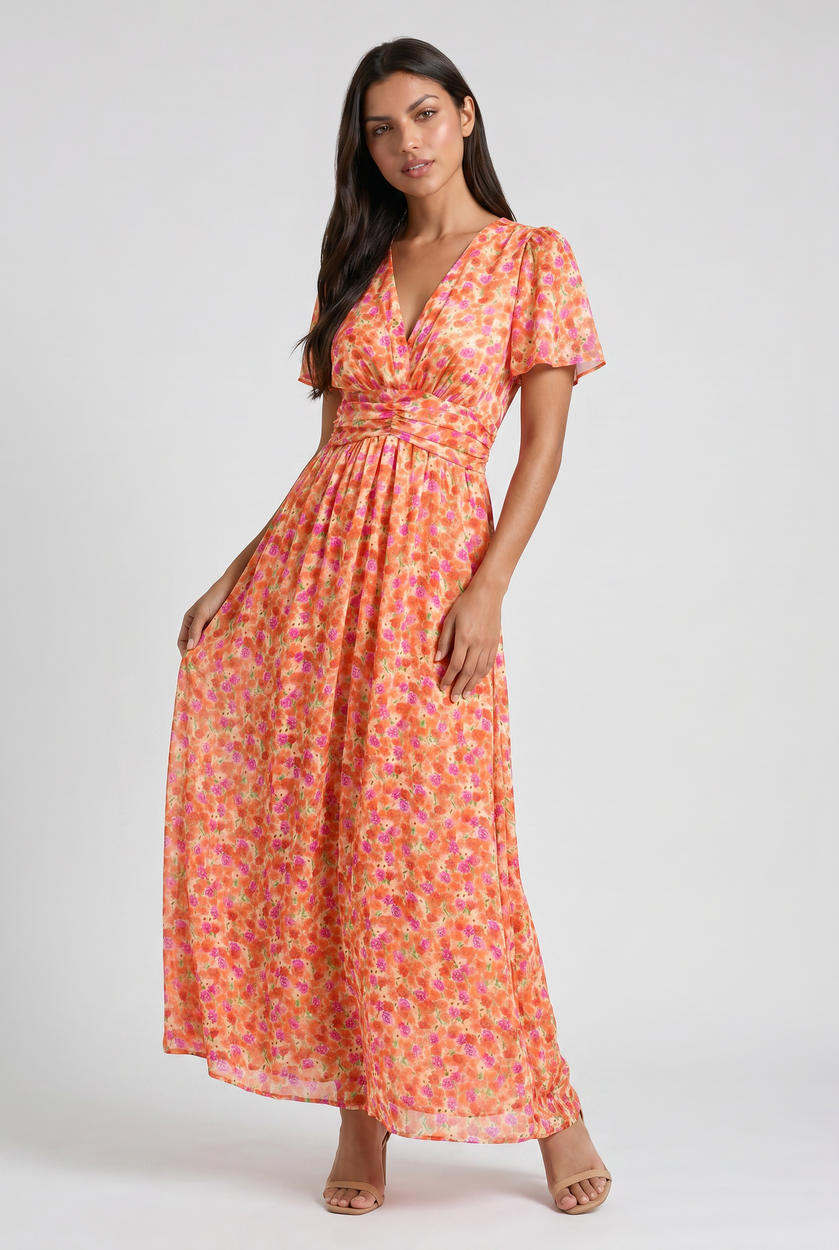 Abito Maxi Amy Bella di Roma – vista frontale