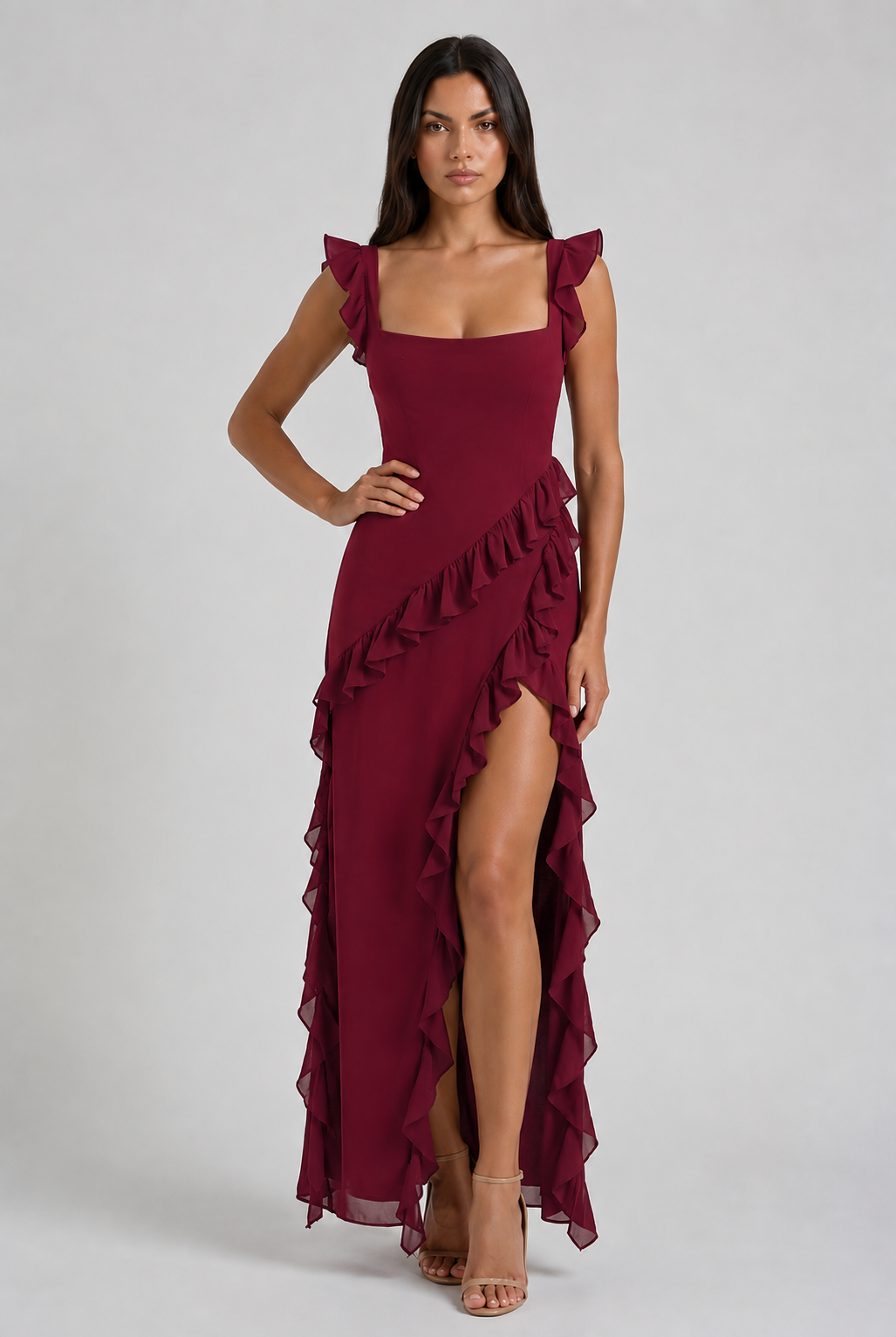 Abito Maxi Ariela Bella di Roma – vista frontale