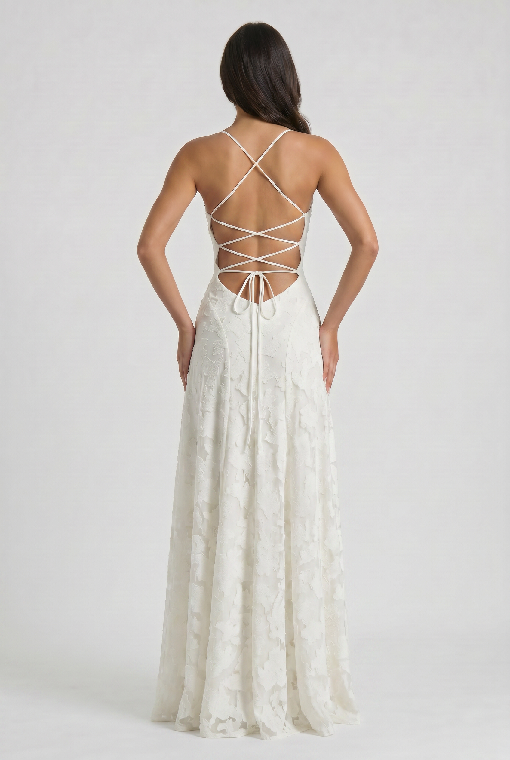 Abito maxi Louise salvia Bella di Roma – movimento elegante