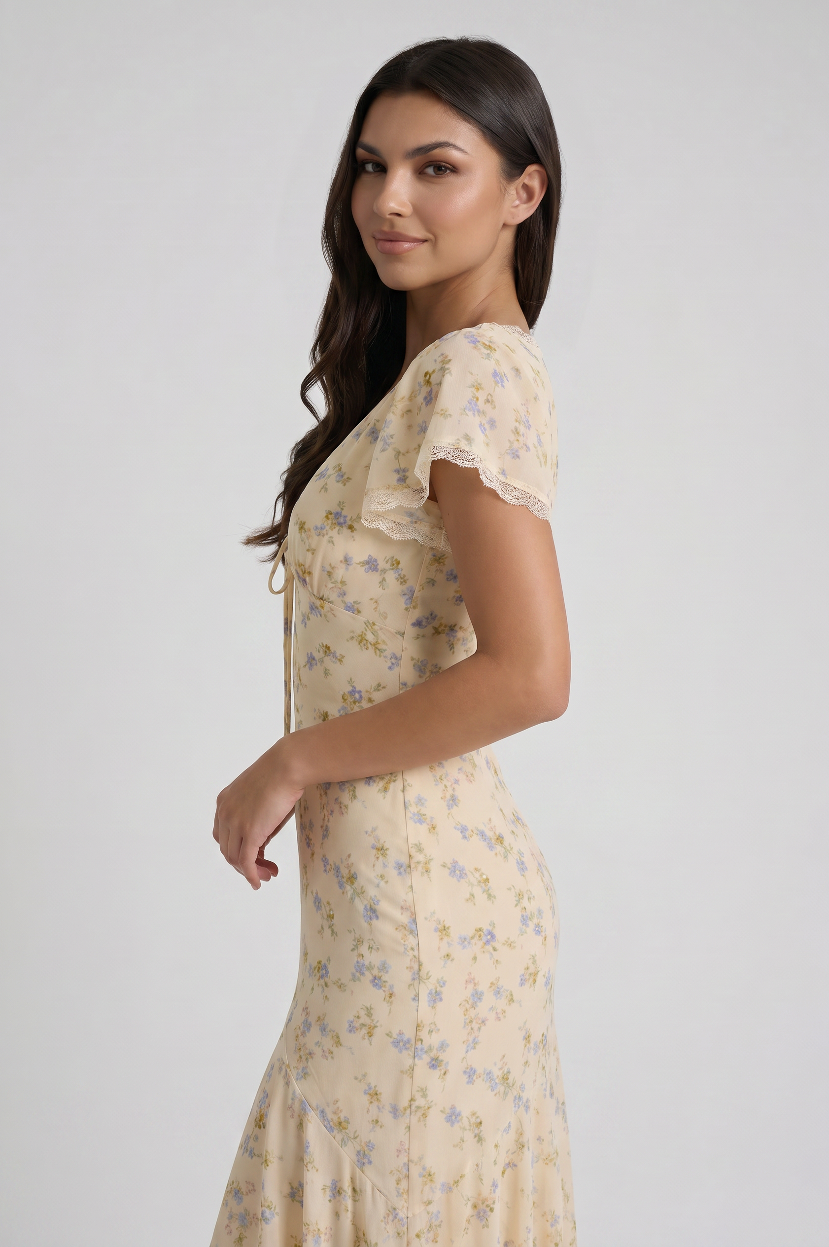 Abito Maxi Aurelie Bella di Roma – modella
