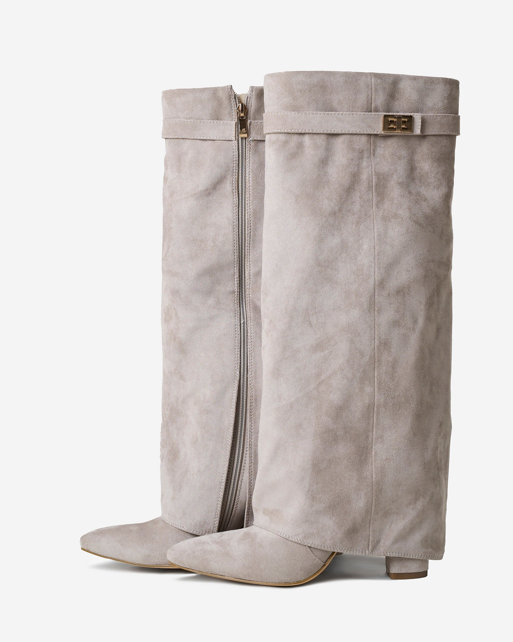 Stivali Lavista Taupe Camoscio Bella di Roma – retro