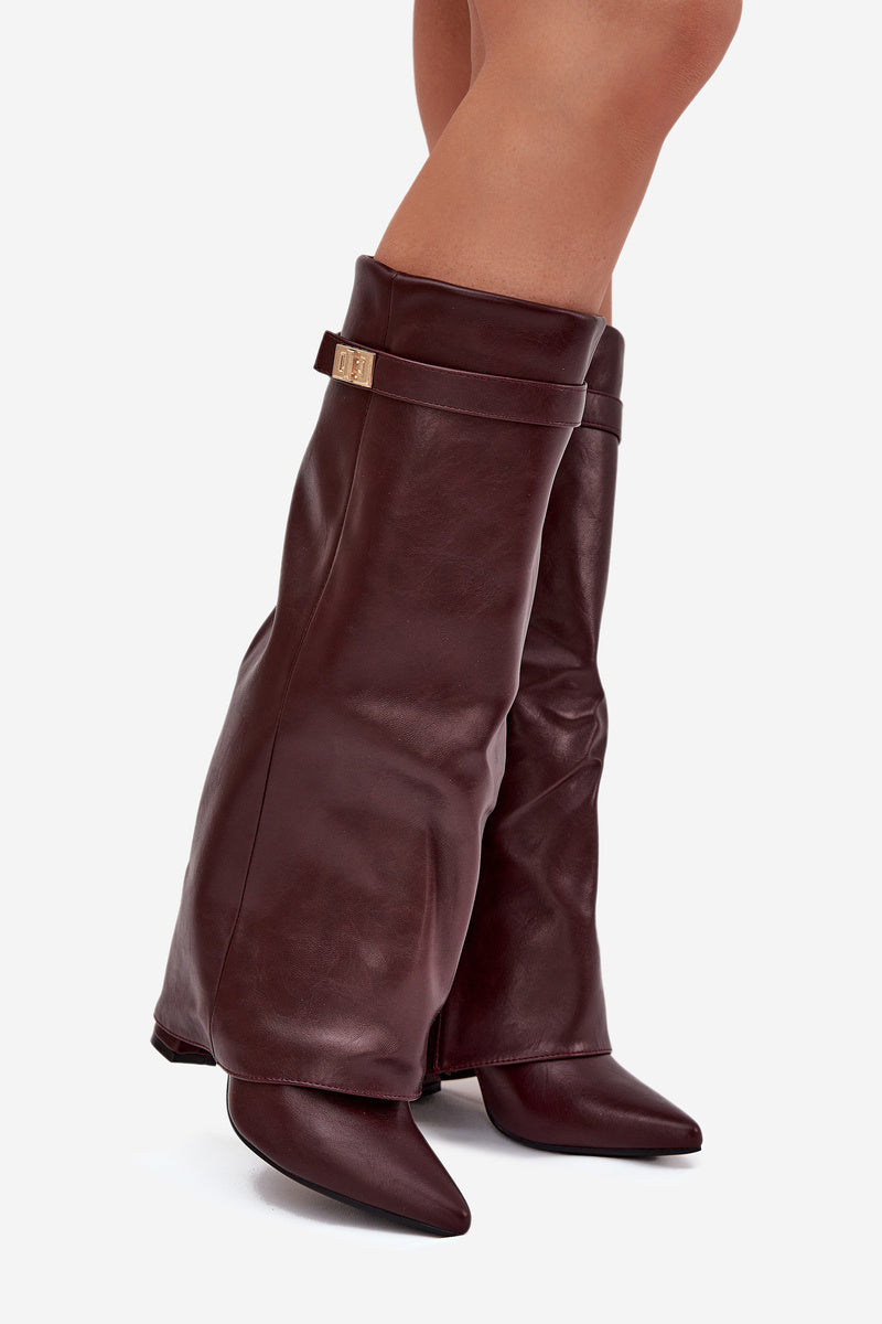 Stivali Lavista Borgogna Bella di Roma – indossato