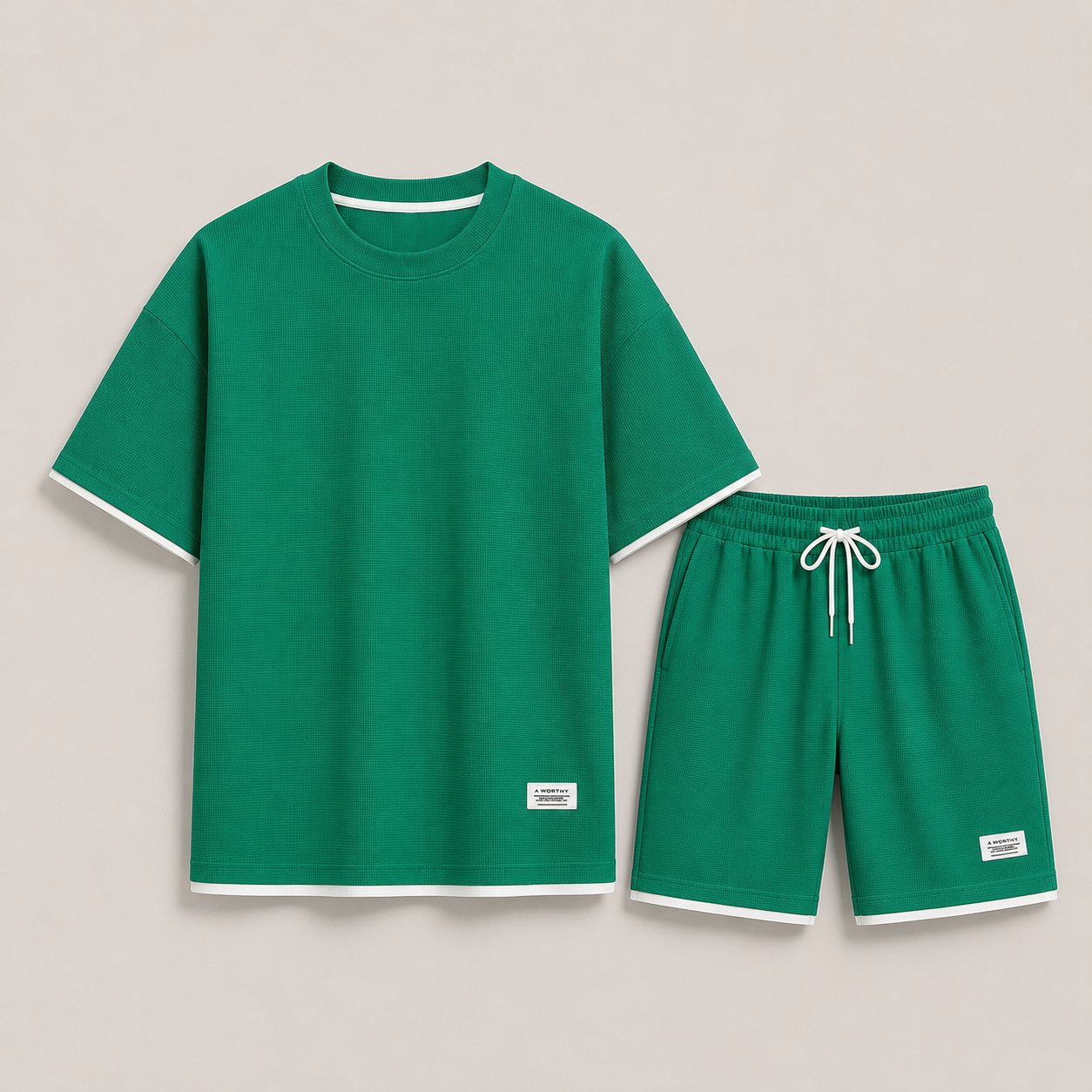 Set uomo con t-shirt e pantaloni corti – completo estivo | Bella di Roma