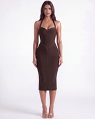 The Kelly Marrone Bandage Bella di Roma – vista frontale