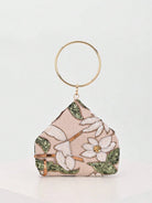 Mini borsa con stampa floreale, vista frontale
