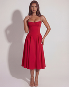 Abito Francesca Rosso Bella di Roma – modella