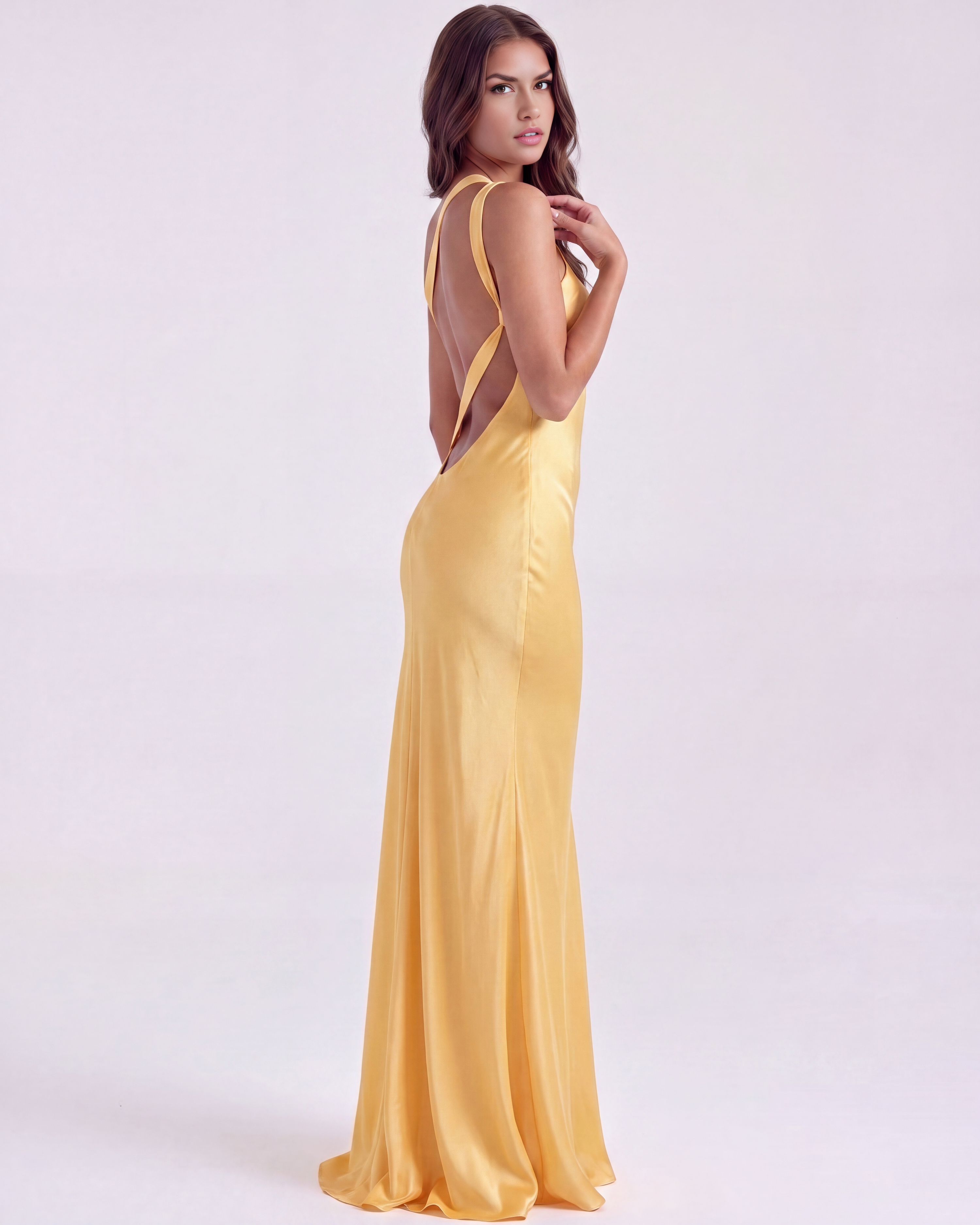 Abito Maxi Amara Viscosa Bella di Roma – retro