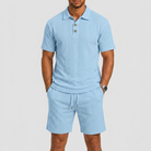 Set polo uomo con shorts – vista frontale | Bella di Roma