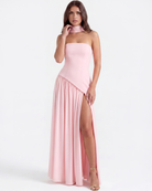Abito Maxi Serena Rosa Bella di Roma – vista frontale