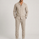 Set uomo in misto lino con maniche lunghe – look raffinato | Bella di Roma