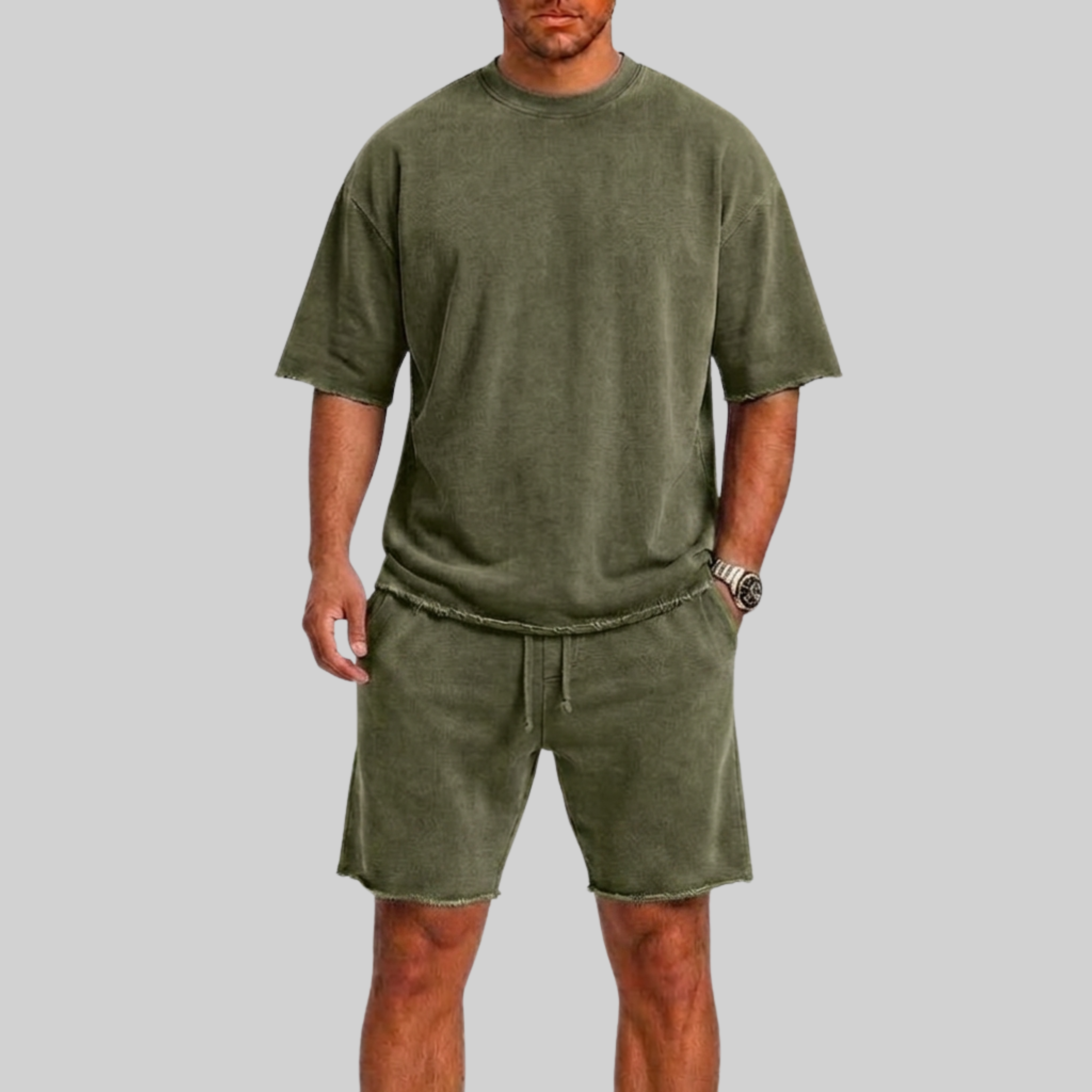 Completo estivo uomo con pantaloni corti – stile estivo | Bella di Roma