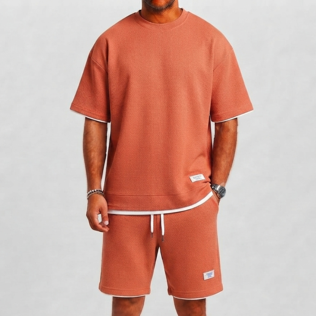 Set uomo con t-shirt e pantaloni corti – set coordinato | Bella di Roma