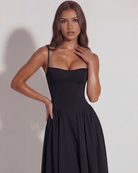 Abito Francesca Nero Bella di Roma – laterale
