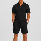 Set polo uomo – dettaglio del tessuto strutturato | Bella di Roma
