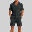 Set estivo uomo con pantaloni coordinati – variante di colore | Bella di Roma