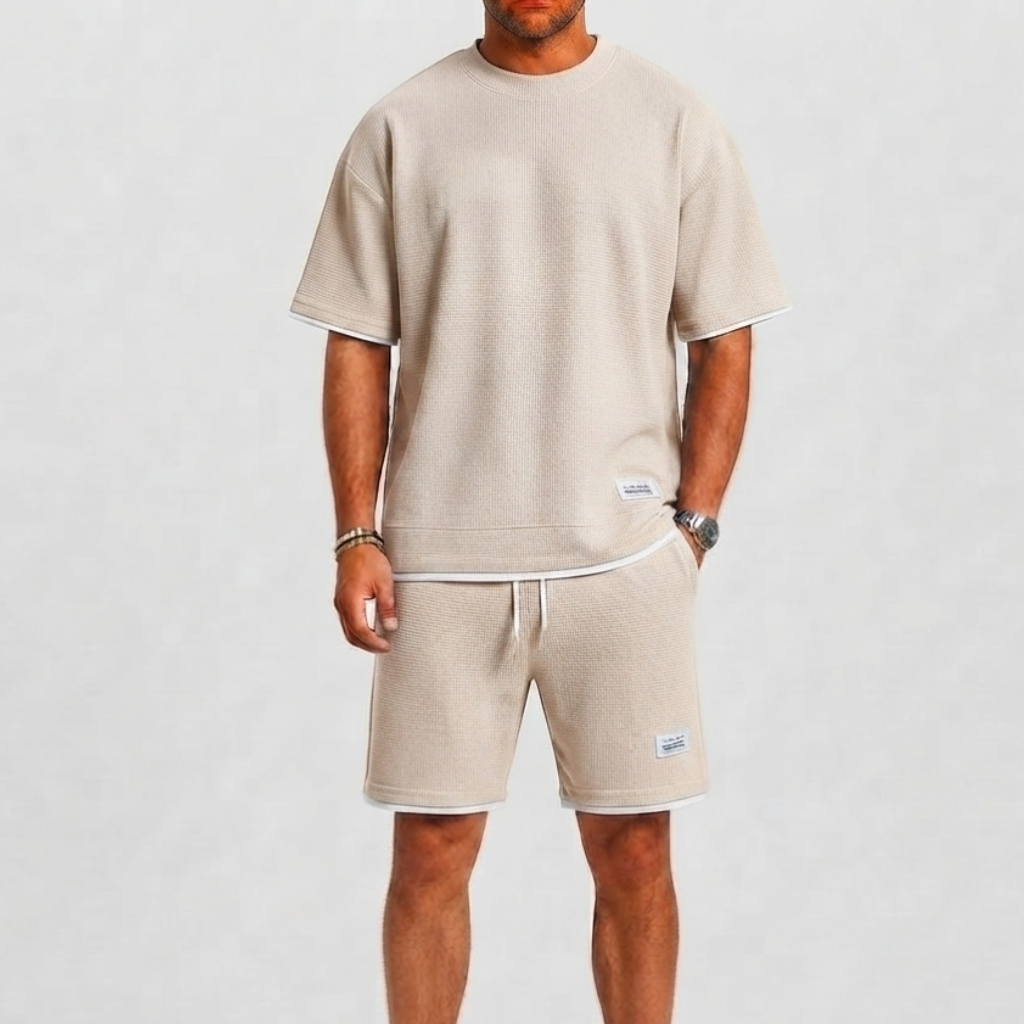 Set uomo con t-shirt e pantaloni corti – stile estivo | Bella di Roma