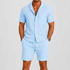Completo estivo uomo casual – dettaglio del tessuto | Bella di Roma