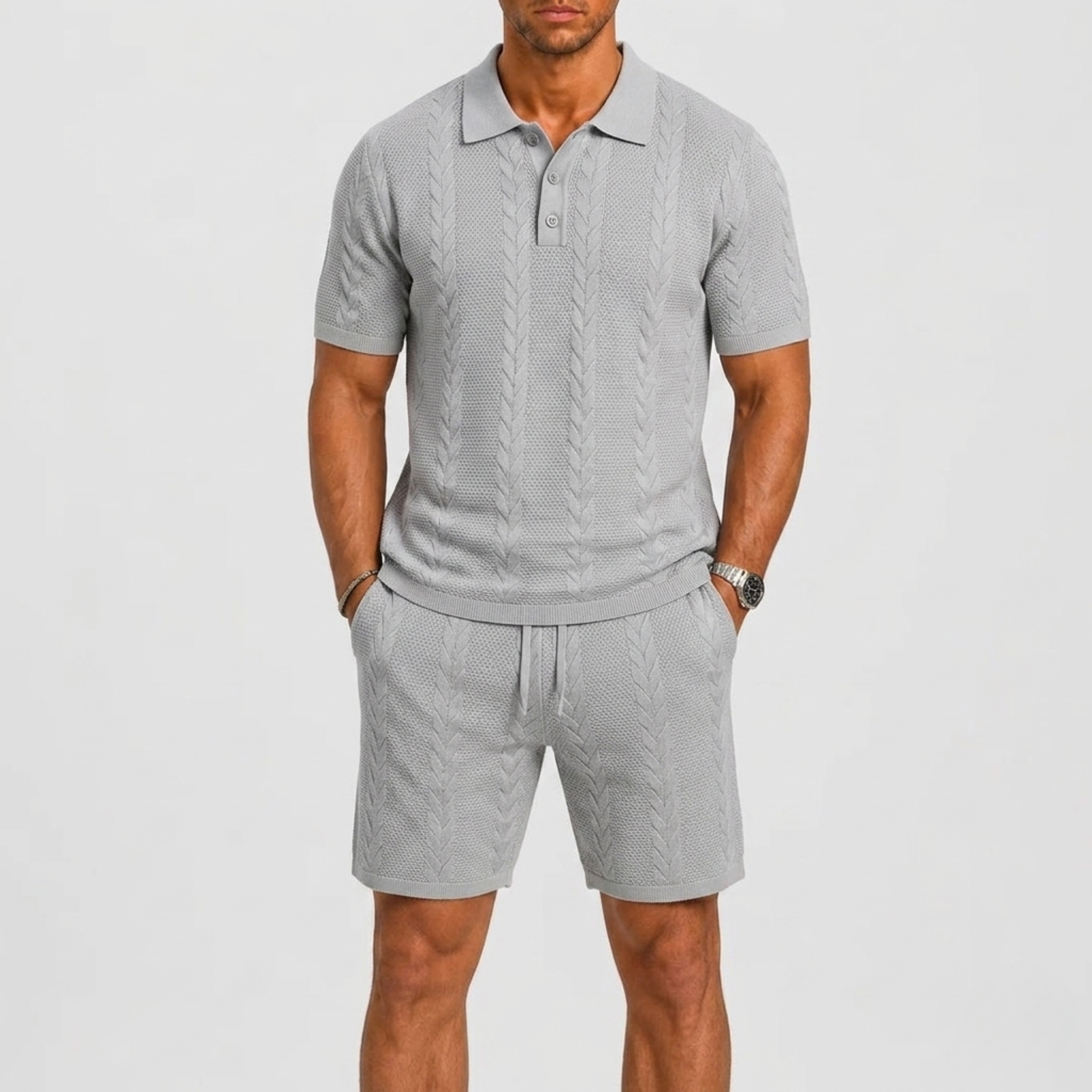 Set polo uomo con shorts – look smart casual | Bella di Roma