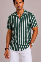 Camicia Uomo a Righe a Maniche Corte | Bella di Roma
