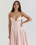 Abito Midi Amalfi Rosa Bella di Roma – retro