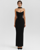 Set Maxi Malu Nero Rete Bella di Roma – vista frontale