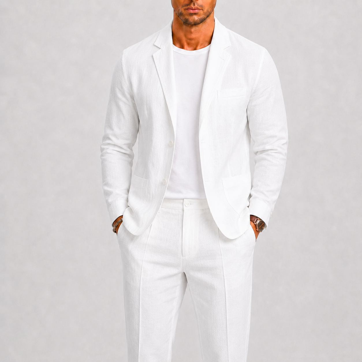 Completo uomo in lino – variante di colore | Bella di Roma