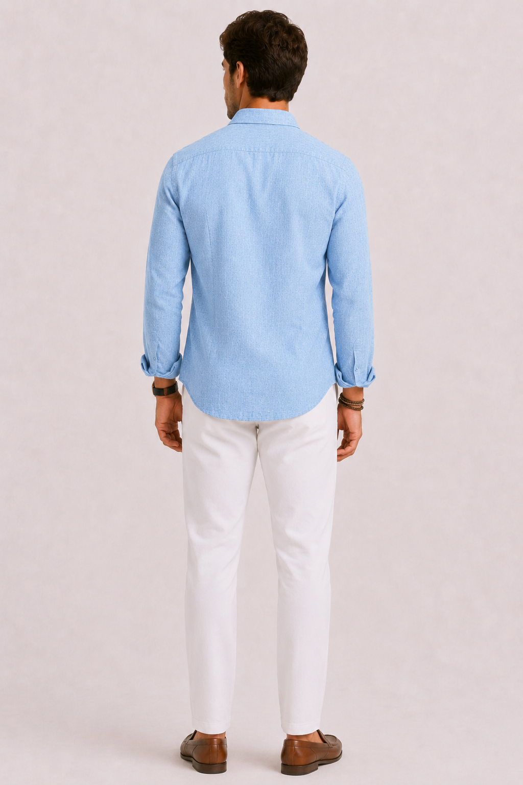 Camicia Uomo in Lino a Maniche Lunghe | Bella di Roma