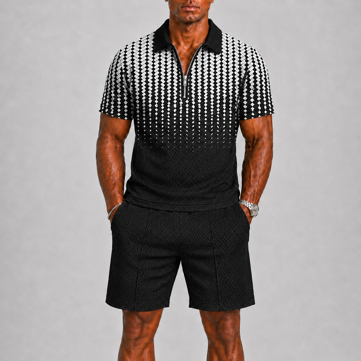 Completo estivo uomo con polo e pantaloni corti – stile estivo | Bella di Roma