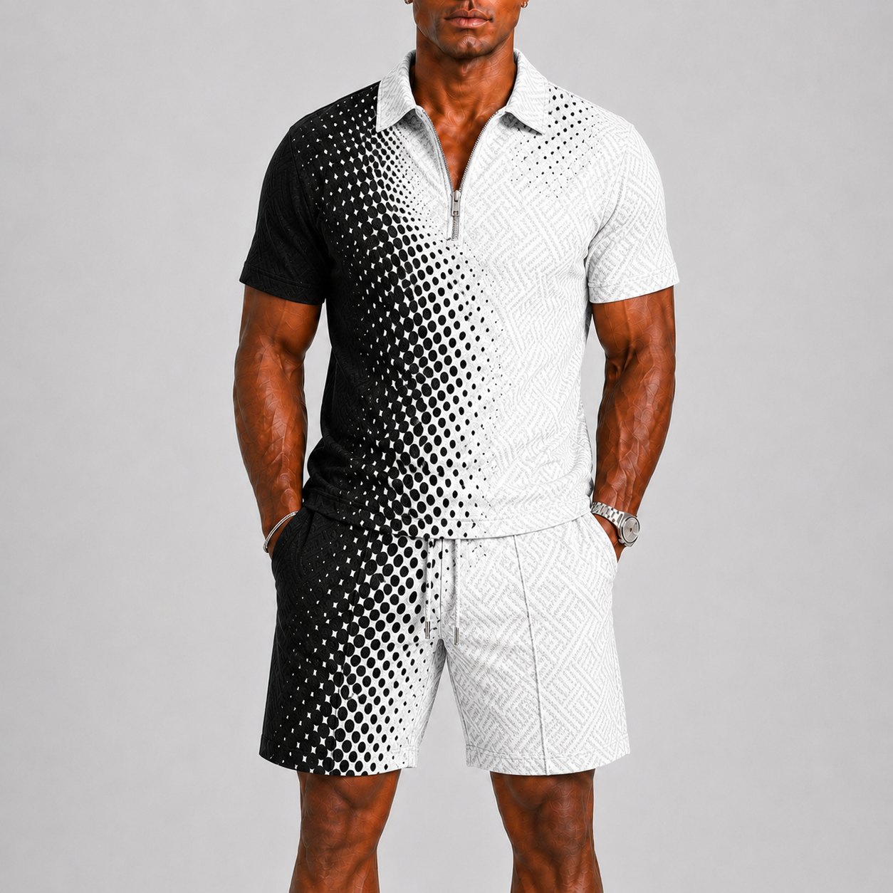 Completo estivo uomo con polo – altra variante di colore | Bella di Roma