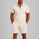 Completo estivo uomo con pantaloni corti – variante di colore | Bella di Roma