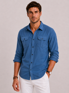 Camicia Casual Uomo con Tasche sul Petto | Bella di Roma