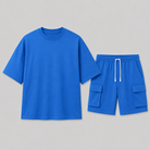Completo estivo uomo con t-shirt oversize e pantaloni cargo corti | Bella di Roma