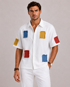 Camicia Uomo con Dettagli in Patchwork | Bella di Roma