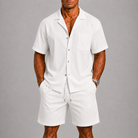 Completo estivo uomo con pantaloni corti – variante di colore | Bella di Roma