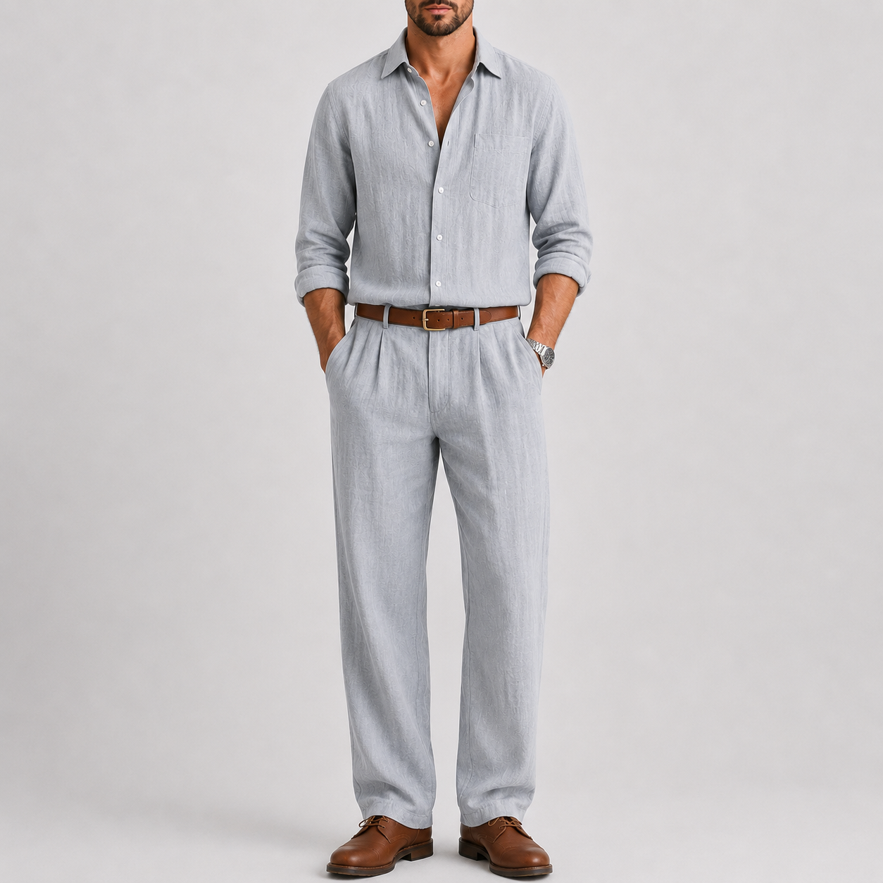 Completo uomo in lino – variante di colore | Bella di Roma