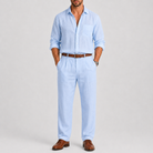 Completo uomo in lino – eleganza mediterranea | Bella di Roma
