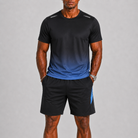 Set sportivo uomo con stampa sfumata – vista frontale | Bella di Roma