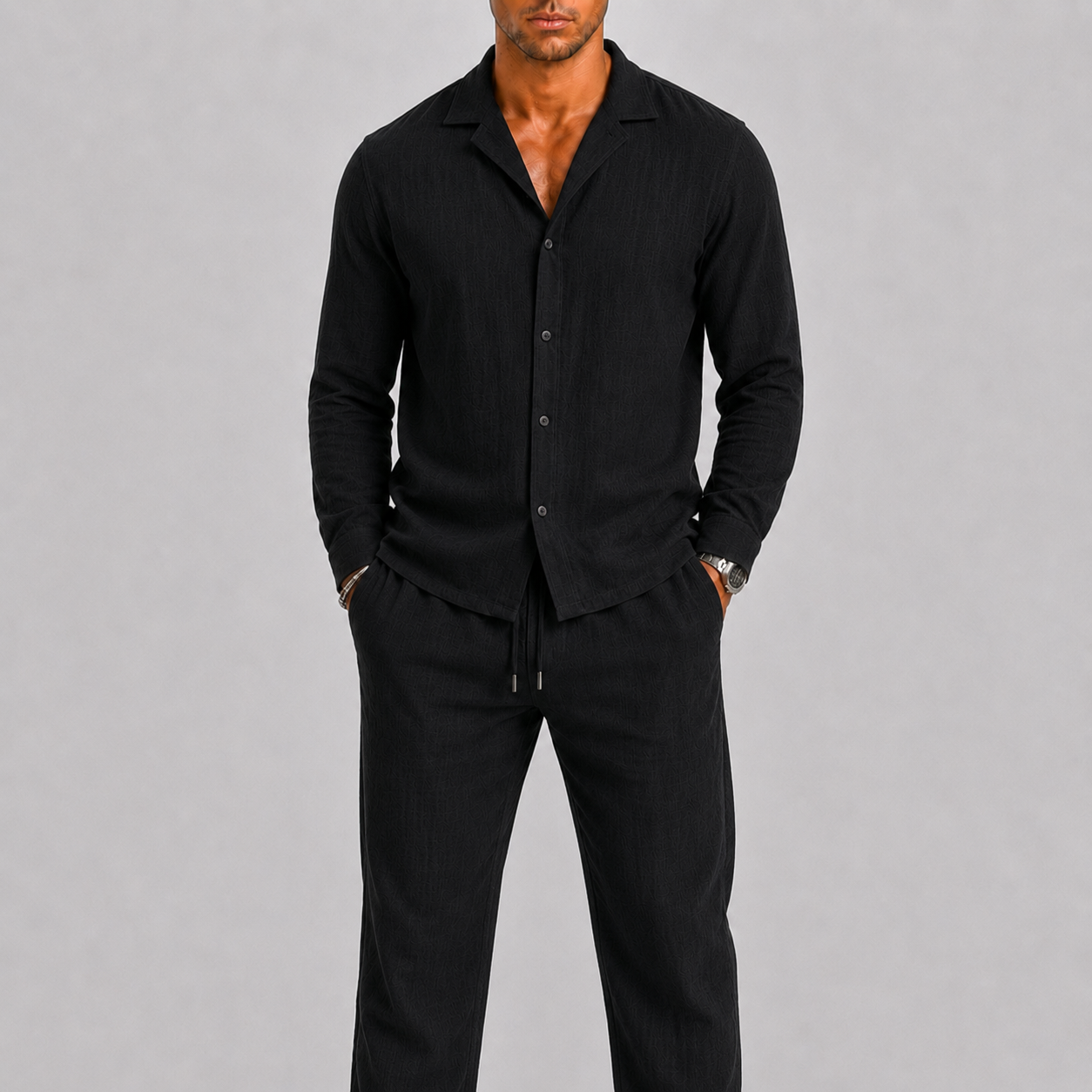 Set uomo in lino – altra variante di colore | Bella di Roma