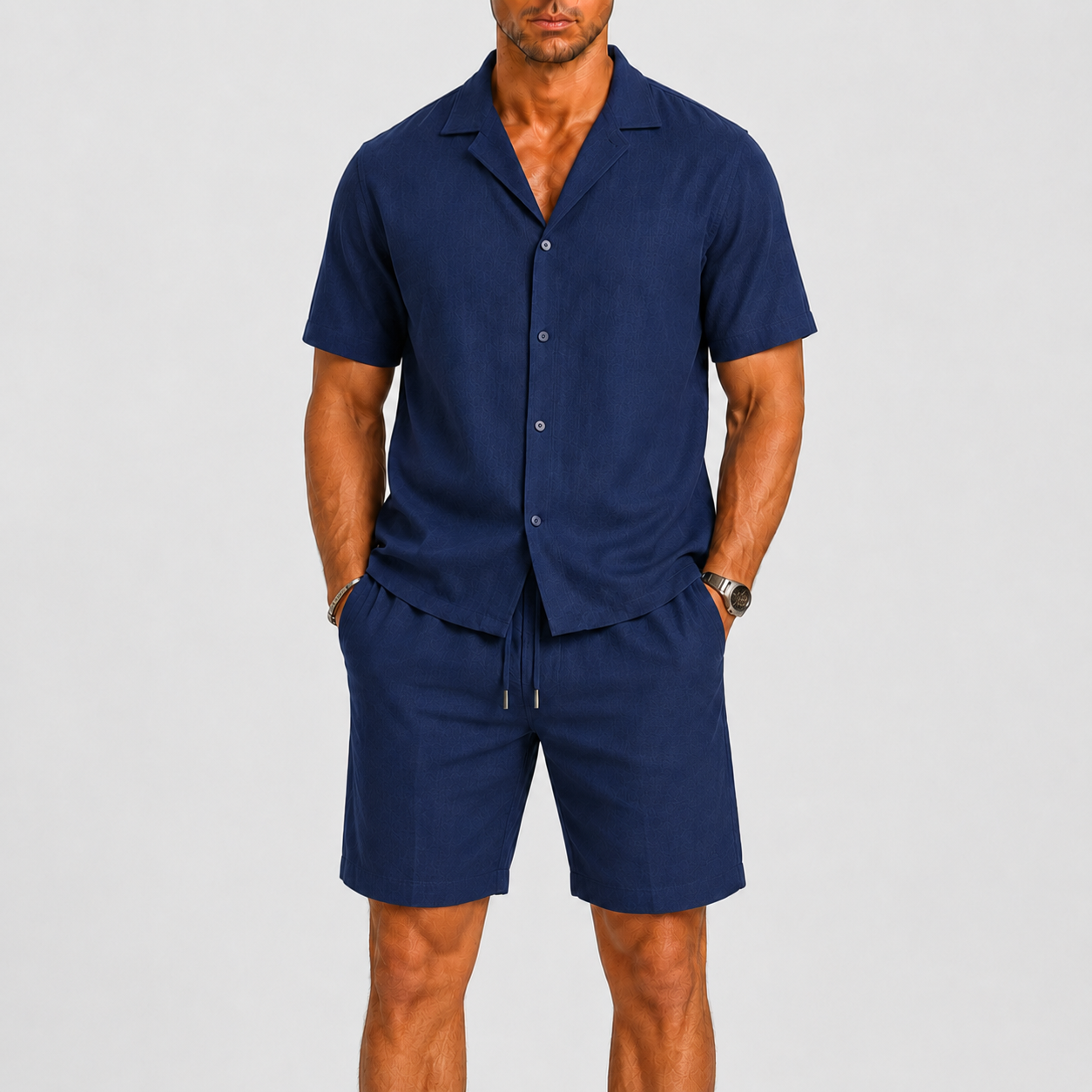 Set estivo uomo in lino – altra variante di colore | Bella di Roma