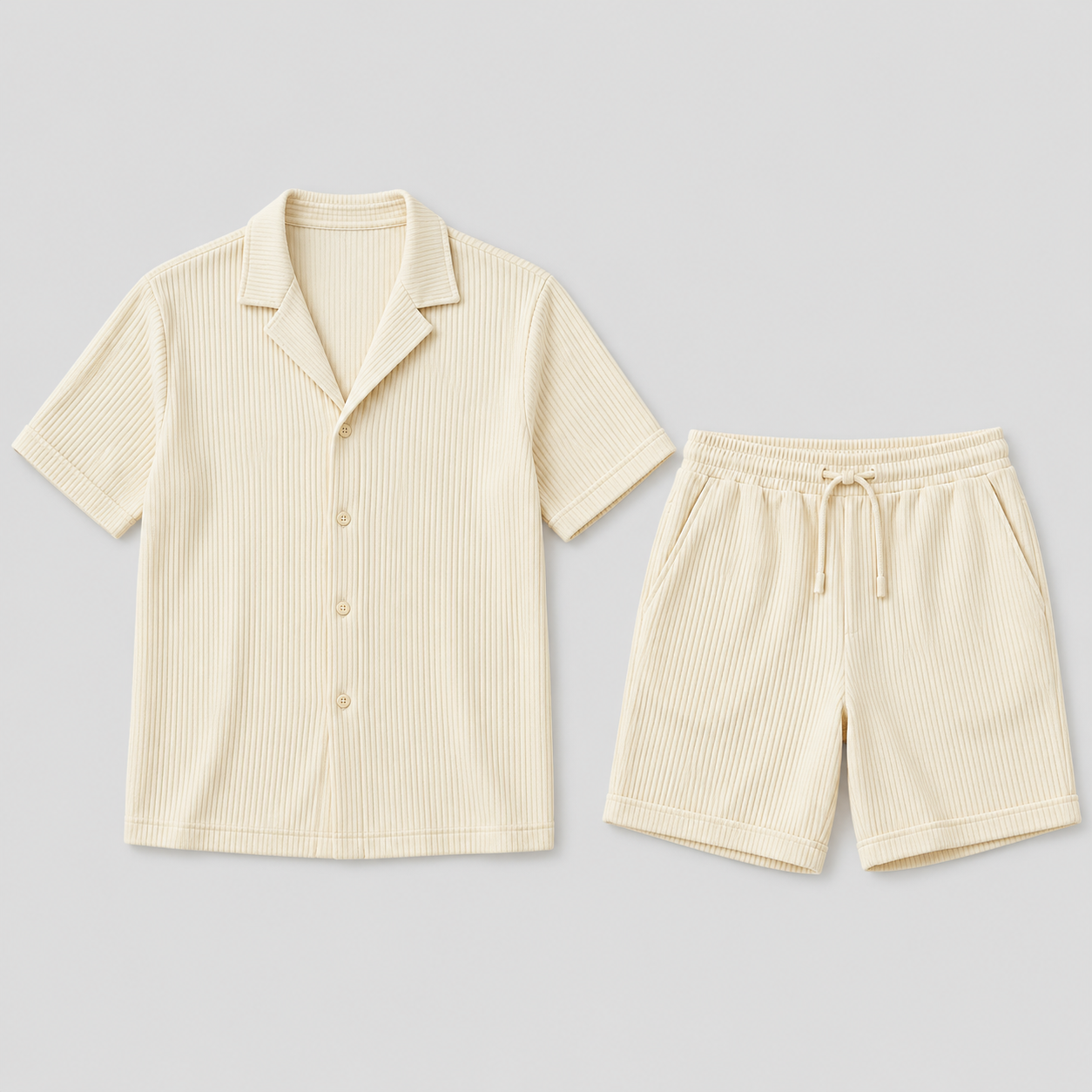 Set estivo uomo con maniche corte e pantaloni coordinati | Bella di Roma