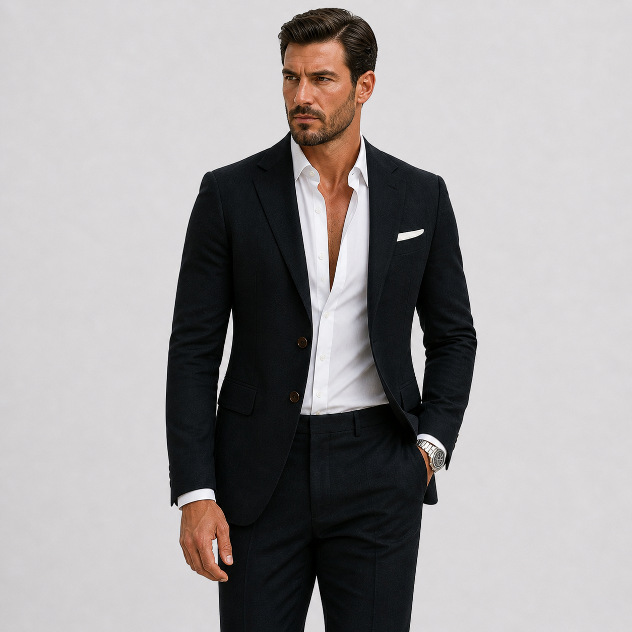 Completo da uomo in lino slim fit eleganza estiva | Lunelle