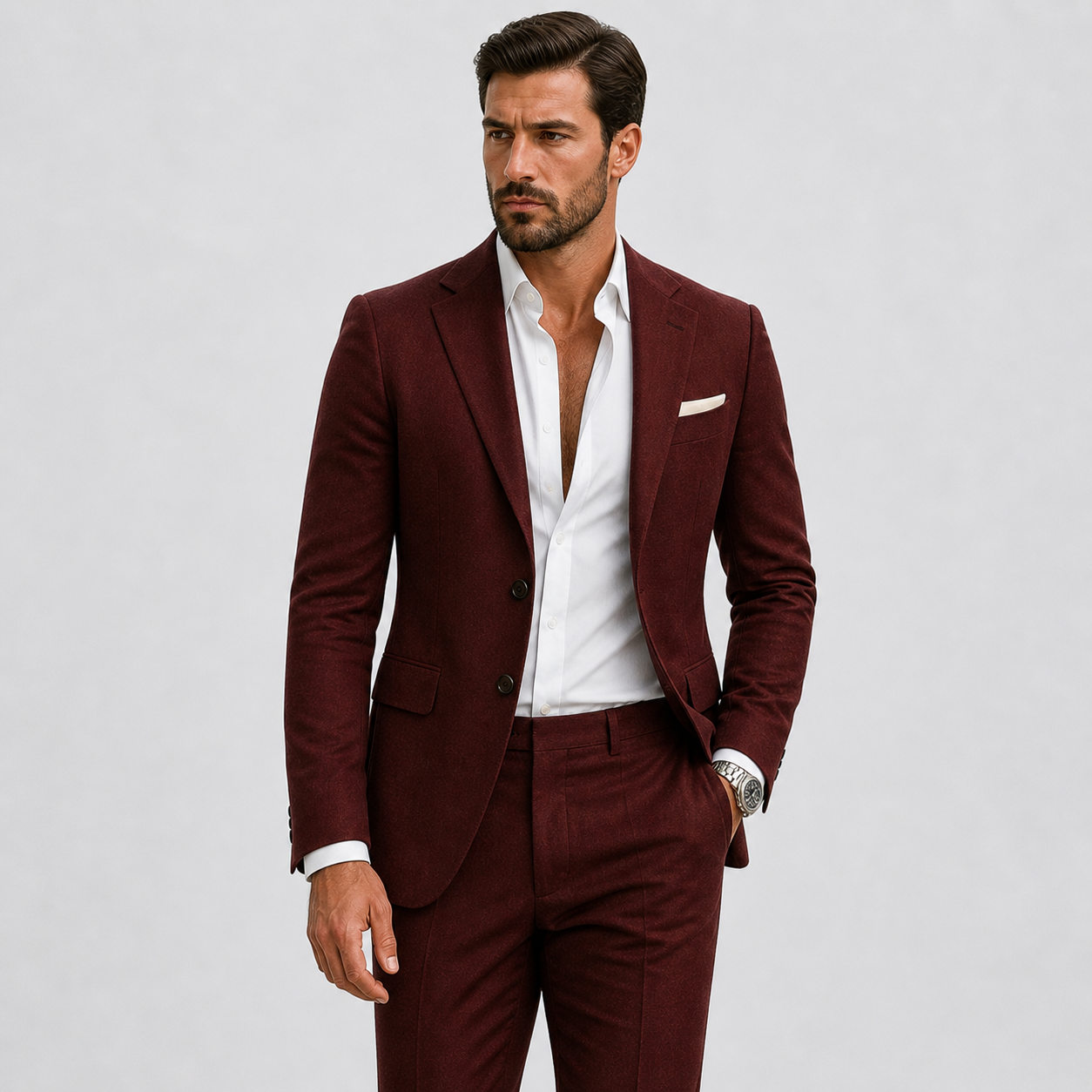 Completo da uomo in lino slim fit eleganza estiva | Lunelle