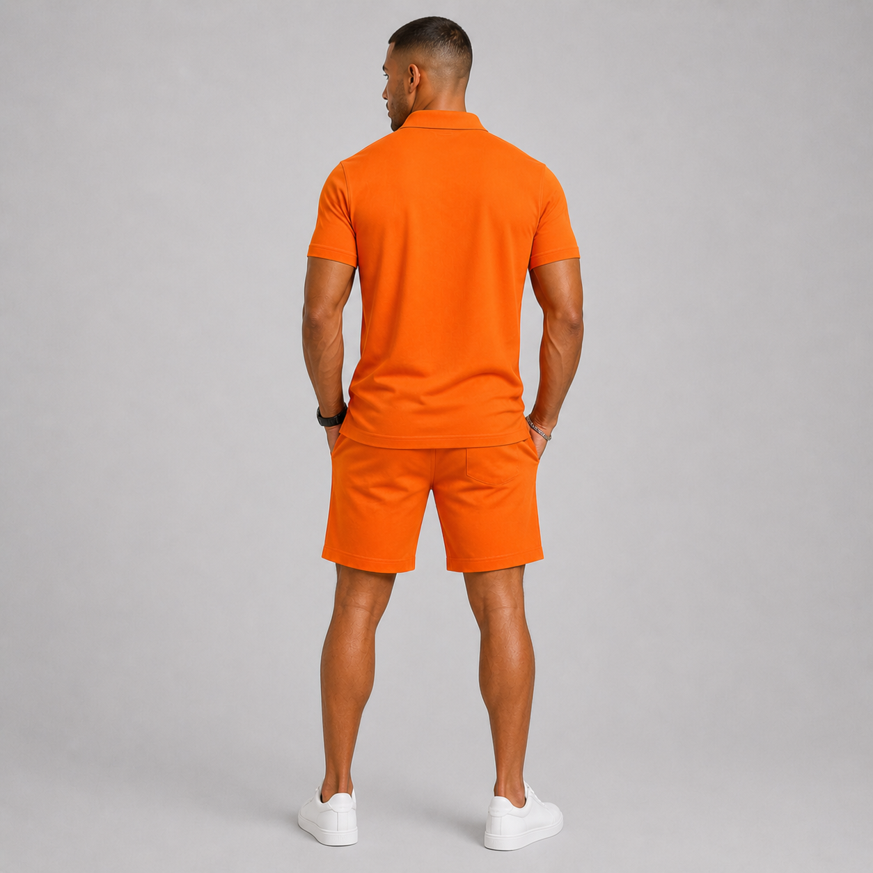 Set sportivo uomo con polo – variante di colore | Bella di Roma